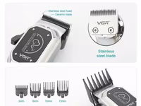 VGR 201 - İt pişik qırxan 1500mAh 2 speed 6500-7000RPM Cord/Cordless" — الصورة 3