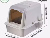 Böyük ölçülü BIO-TUALET – pişiklər üçün qapalı qum qabı - Ölçü: 60.6sm — photo 3