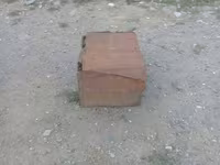 Taxta heyvan evi/qəfəs - Material: taxta korpus, üst hissə nəm — Foto 2
