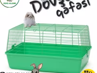 Dovşan qəfəsi - Ölcü: 68 × 45 × 36 sm - Material: möhkəm metal — Foto 1