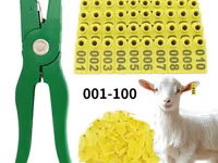 Qoyun/Keçi Qulaq Birqası Dəsti – 001–100 - Komplekt: 100 ədəd nömrəli — foto 1
