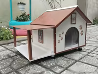 Taxtadan hazıtlanmış pişik yuvası. Yuva balalı pişiklər üçün nəzərdə — Foto 2