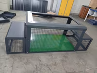 Metall qəfəs–tunel tipli heyvan bölməsi - Material: qalın metal — 1-rasm