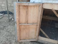 Taxta quşxana/yuvalıq kabineti - Material: qalın taxta karkas, ön — foto 4