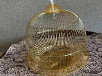 Quş qəfəsləri – 3 ədəd dəst 1) Yaşıl metal qəfəs - Material: toz — 5-rasm