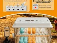 120 yumurtalı, ikiqat enerji mənbəli inkubator - 5 çıxartma rejimi: 4 — foto 1