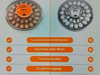 Tam avtomatik inkubator 30 yumurta. Satış evdən məhdut miqdarda. Əlaq' — 5-сурет