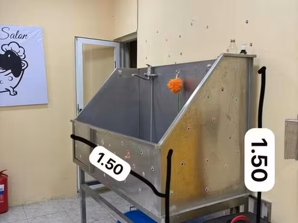 Groming xidmeti üçün heyvanların yuyulma vannası 304 paslanmaz