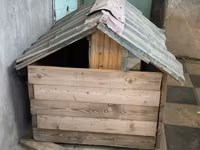 Taxta it evi - Material: tamamilə taxtadan yığma karkas, üstü dalğalı — фото 3