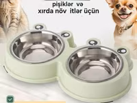 Yem qabı ikigözlü (pişik və it üçün) Pişik və itləriniz üçün adi yox — foto 1