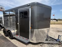 2027 Maverick Trailers 2027 Maverick HS 2 Horse Aluminum & Steel 2400 lbs empty Bumper Pull Horse Trailer — फ़ोटो 1
