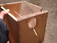 Taxta quş yuvası/kutubçası - Material: Sərt kontrplak/taxta - Forma — الصورة 4