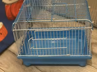 Quş qəfəsi – kiçik ölçü - Rəng: açıq mavi plastmas altlıq, ağ-mavi — 2-rasm