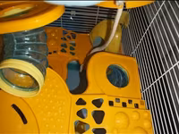 Dəbilqəli hamster üçün çoxmərtəbəli qəfəs dəsti - Rənglər: açıq mavi — 5-rasm