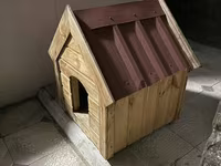 Taxta it evi - Material: möhkəm təbii ağac lövhələrindən yığılmış — photo 1