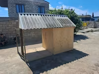 Taxta toyuq/heyvan yuvası və açıq volyer - Material: kontrplak və — الصورة 3