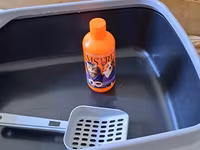 Pişik tualeti dəsti - Açıq tip plastik pişik tualeti – ön hissədə — फ़ोटो 1