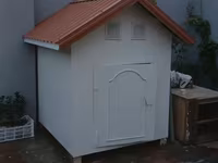 Bağ üçün quş evi / göyərçin yuvası - Material: taxta karkas, xaricdən — Foto 1