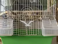 Quş qəfəsləri və aksesuar dəsti Tərkib: - 2 ədəd metal telli, plastik — 3-сурет
