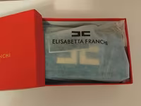 Elisabetta Franchi çiyin çantası - Rəng: dəniz mavisi - Material — 2-сурет
