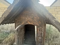 Taxta it evi - Material: tamamilə ağacdan yığılmış, qalın taxta — Foto 1