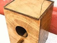 Taxta quş yuvası/küçəciyi - Material: təbii taxta, hamar cilalanmış — foto 1