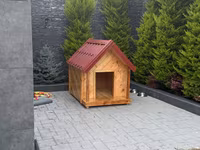 Taxta it evi - Material: keyfiyyətli təbii ağac (taxta panellər) — फ़ोटो 2
