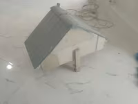 Metaldan dam örtüklü kiçik heyvan evi - Material: korpus – taxta — 照片 2