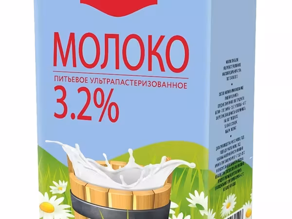 Молоко "молочное вдохновение" 3,2% к. 1л