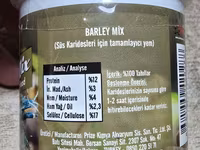 Profesional krevetka yemləri Shrimps Forever Barley Mix 50g - Tərkib — 照片 3