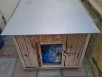 Taxta it evi - Material: təbii taxta lövhələrdən yığma, möhkəm karkas — Foto 5