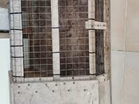 Taxta və məftil torlu quş qəfəsi/yuvalıq - Material: qalın kontrplak — 3-rasm