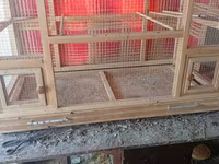 Taxta quş qəfəsi/volyer - Material: möhkəm taxta karkas, xırda gözlü — 2-rasm