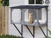 Pəncərə üçün “catio” – pişiklər üçün açıq, təhlükəsiz balkon-kafes - — 2-rasm