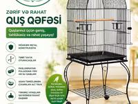 Tutuquşu qəfəsi (jako, ara, kakadu və s. tutuquşuları üçün qəfəs) — foto 1
