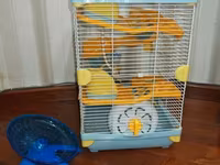 Dəbilqəli hamster üçün çoxmərtəbəli qəfəs dəsti - Rənglər: açıq mavi — 1-rasm
