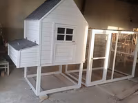 Taxta toyuq evi və volyer komplekti - Material: keyfiyyətli taxta — الصورة 1