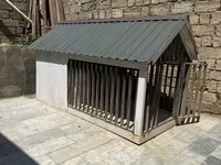 Böyük ölçülü it evi və açıq volyer - Karkas: qalın taxta — foto 1