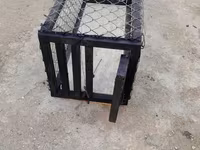 Metalkarkas canlı tələ/qəfəs - Material: qalın divarlı polad profil — 3-сурет