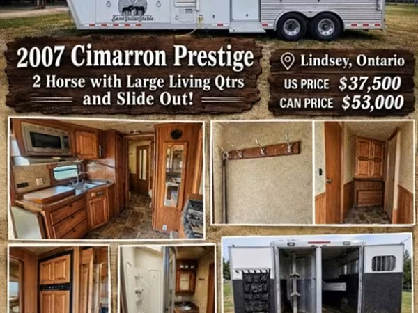 2006 Cimarron Trailers Prestige Gooseneck Horse Trailer