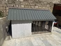 Böyük ölçülü it evi və açıq volyer - Karkas: qalın taxta — foto 3